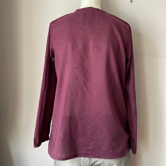 Johnny Was Embroidered Floral Tunic Top - Picture 3 of 8